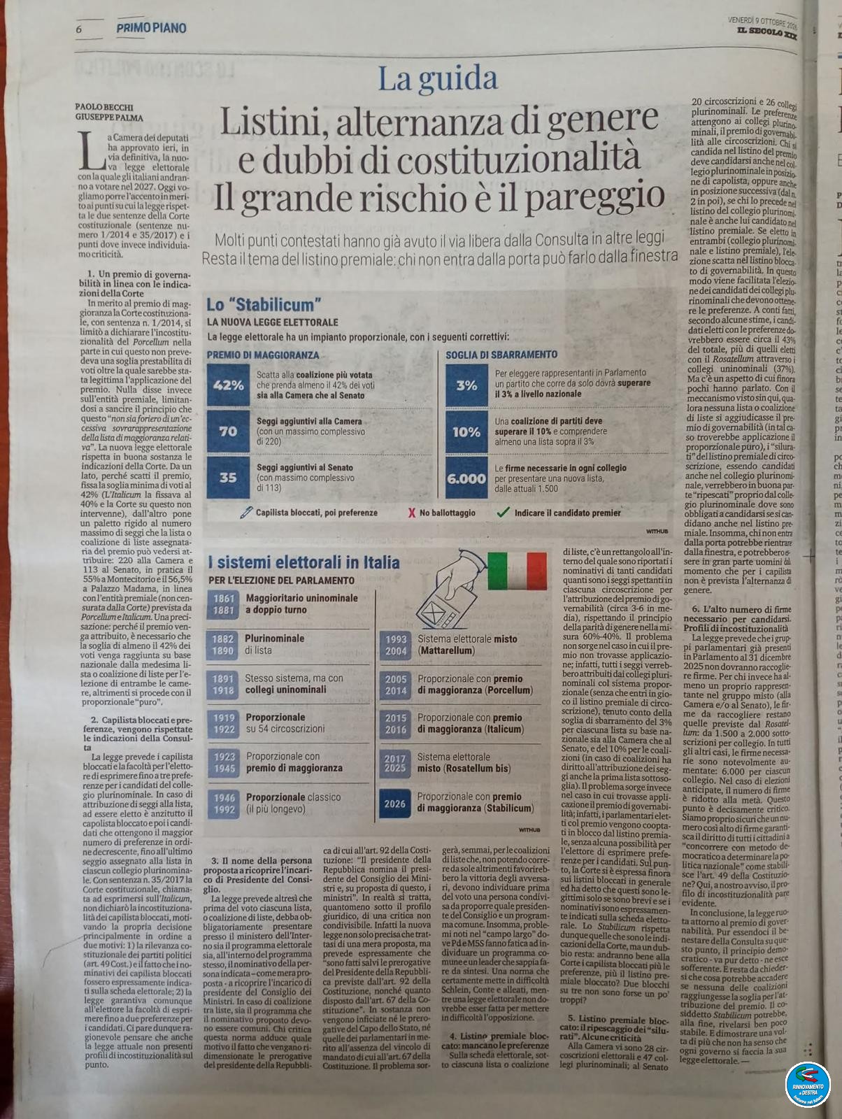 Stabilicum. Come funziona la nuova legge elettorale
